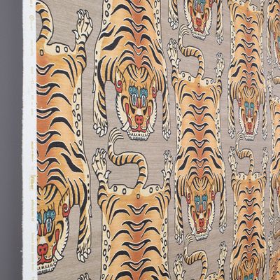 Möbeltyg exklusivt Tigre beige | nordisktextil.se