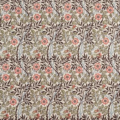 Sweet flower brun-grön tyg