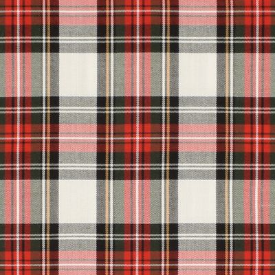 Tartan vit-röd ett stumt mode tyg som passar utmärkt till byxor, klänningar, kjolar och kavajer modetyg på metervara.