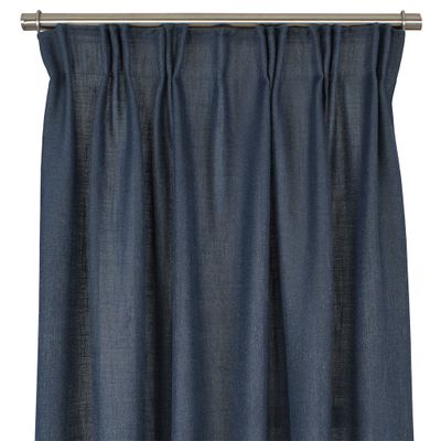 Billiga enfärgade marinblå gardiner i fin kvalité
