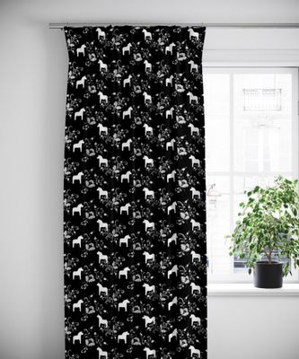 Kurbits black-grey gardiner - nordisktextil.se