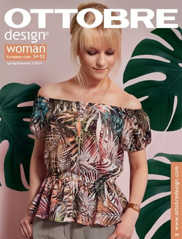 Ottobre design woman vår/sommar 2/2017 mönster tidning
