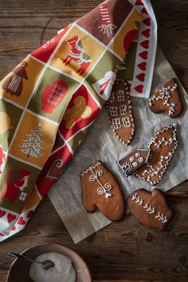 Julhuset kökshandduk - Almedahls