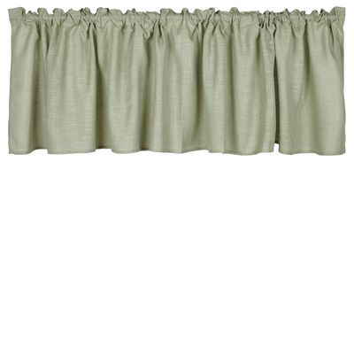 Brooklyn ljusgrön gardinkappa - stilfulla kappa med linnestruktur